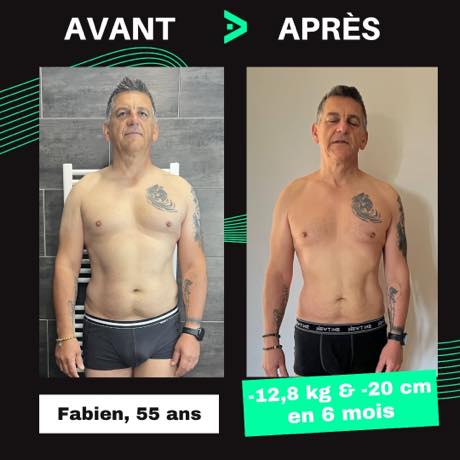 Transformation avant après
