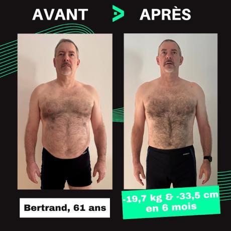 Transformation avant après