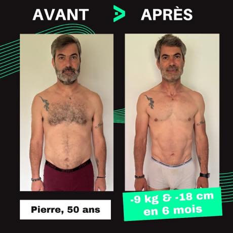 Transformation avant après