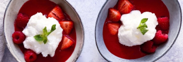 Île flottante fruitée