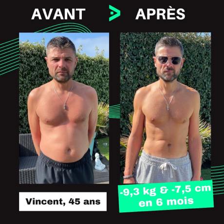 Transformation avant après