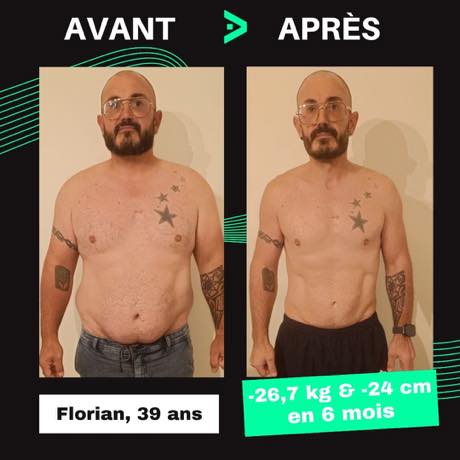 Transformation avant après