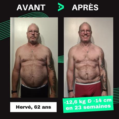 Transformation avant après