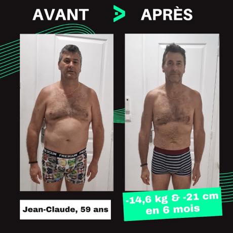 Transformation avant après