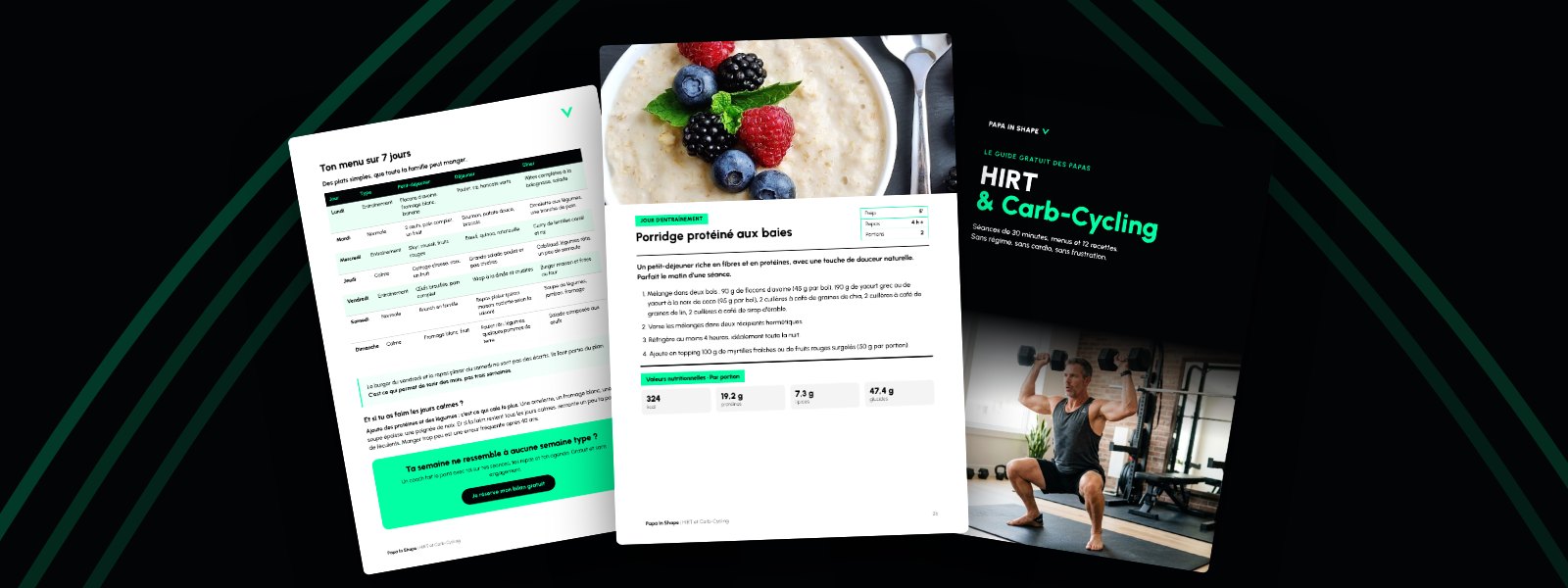Le guide gratuit Carb-Cycling et HIRT de Papa In Shape