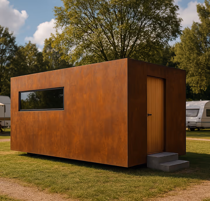 Moderner Wellness Cube zum mieten aus Süddeutschland.