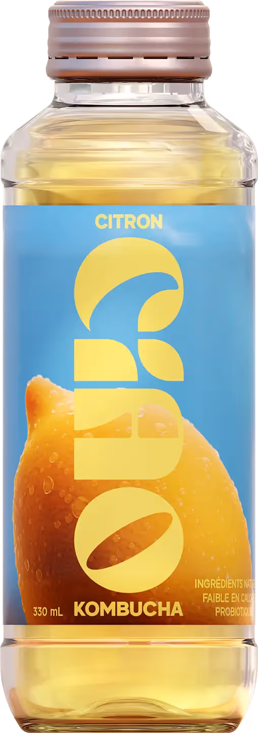Bouteille de Ciao Kombucha saveur Citron