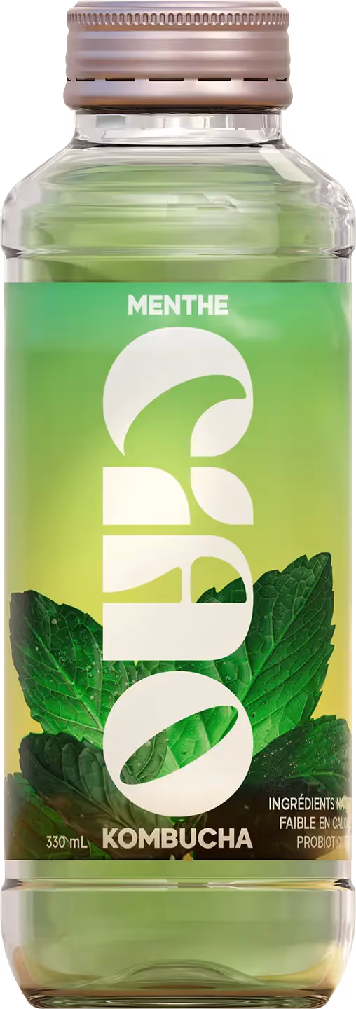 Bouteille de Ciao Kombucha saveur Menthe