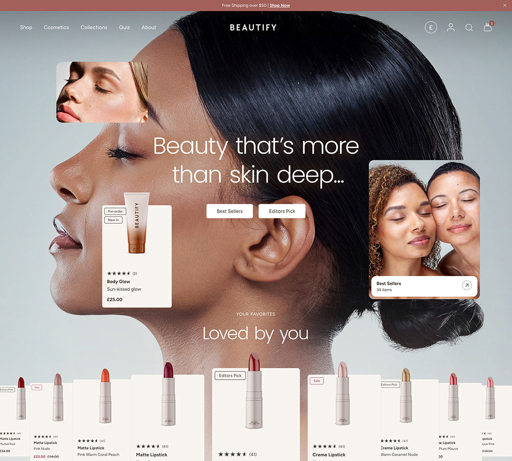 Beautify Shopify Beauty Theme