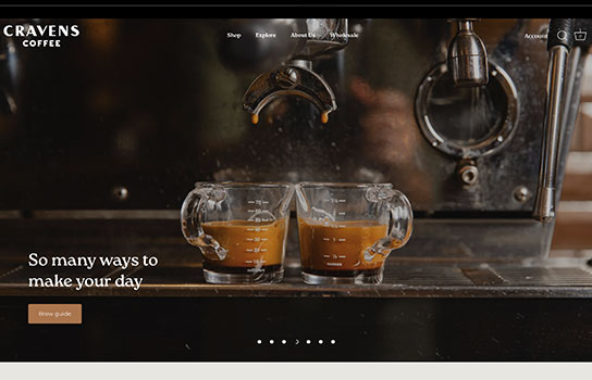 Cravens Coffee - Showcase Shopify Theme