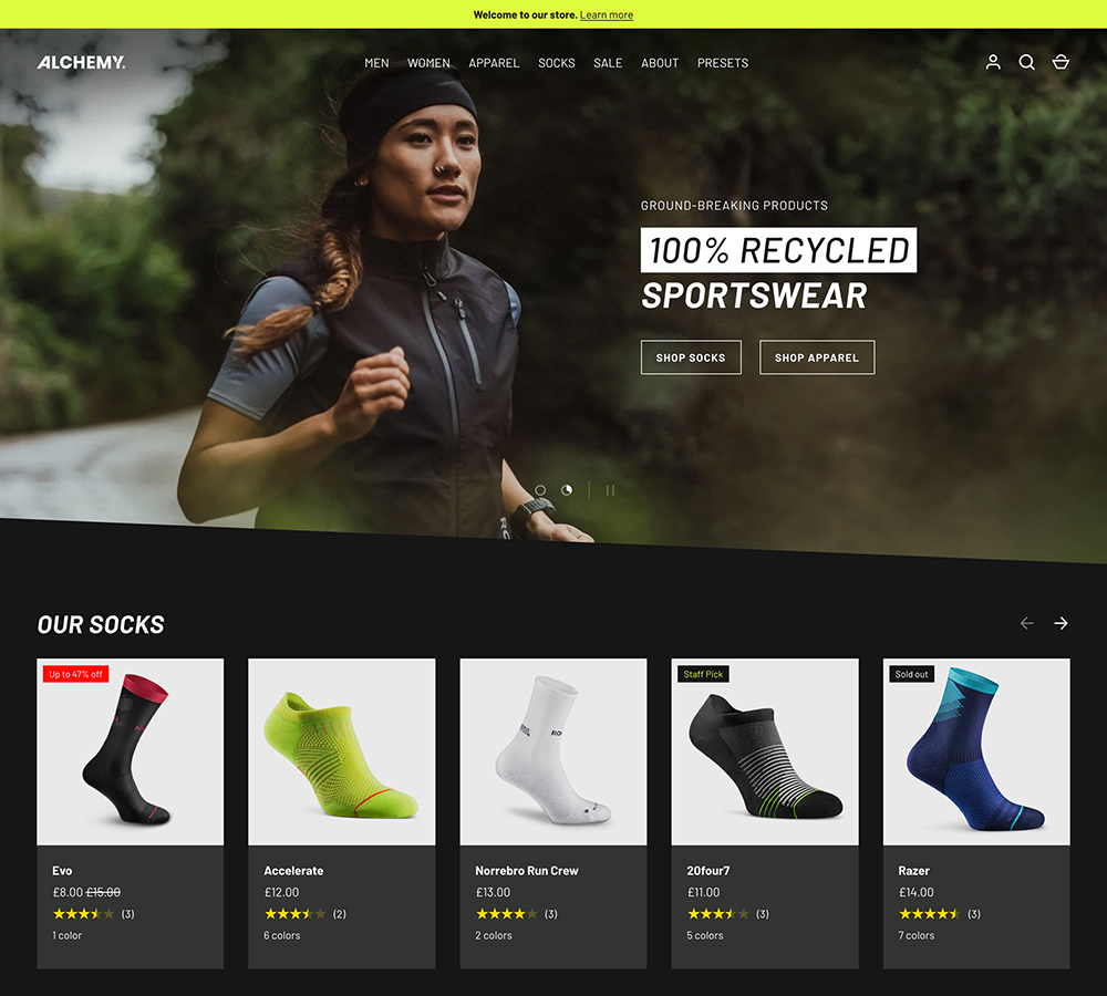 Alchemy Shopify Sports Theme