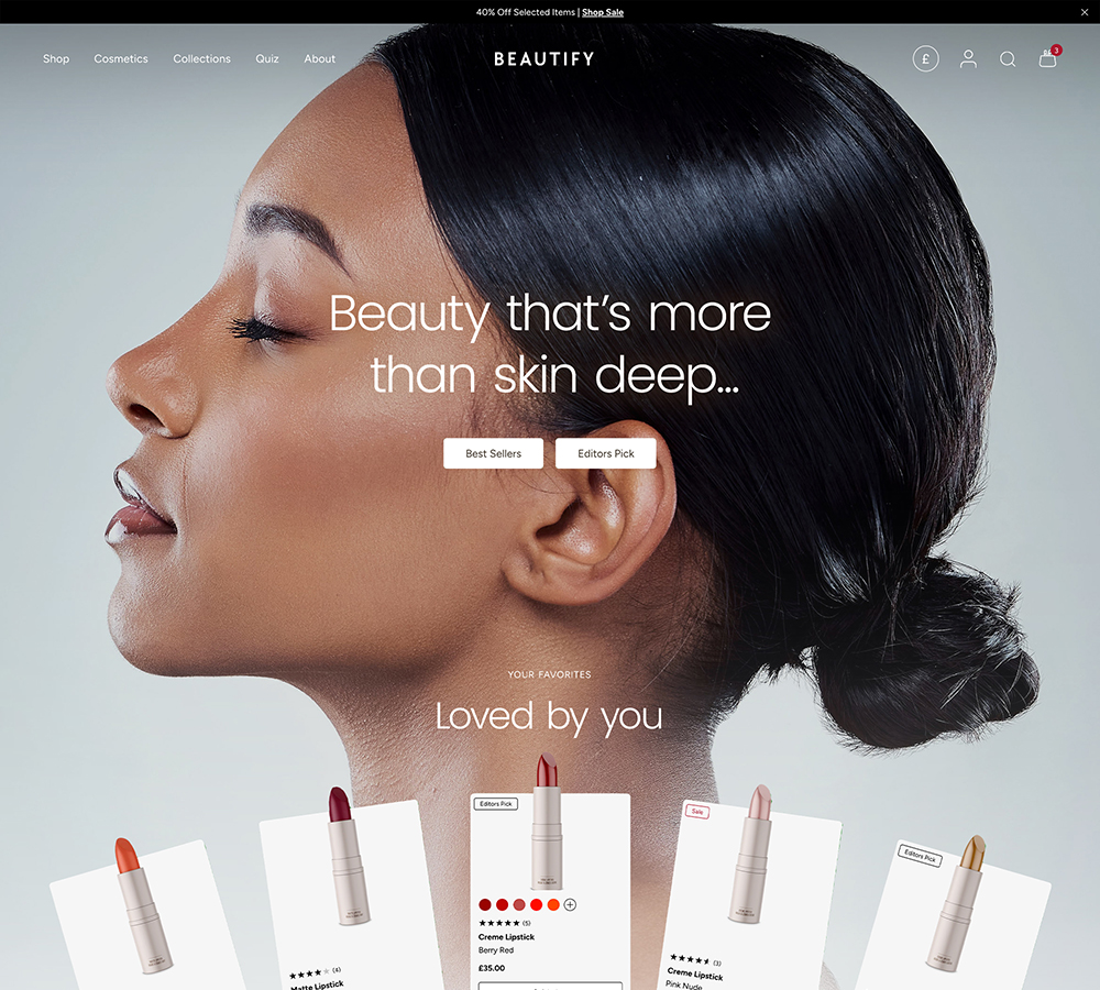 Beautify Shopify Beauty Theme