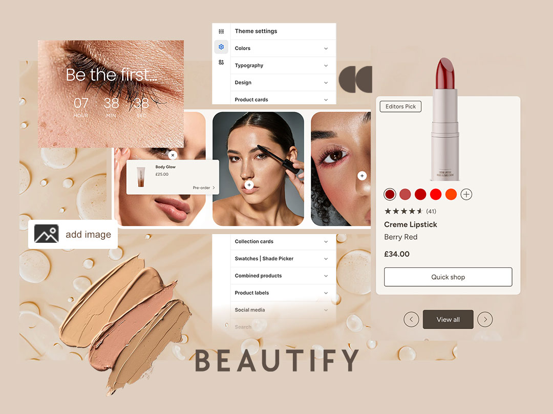 BEAUTIFY  Shopify Theme Beauty Skincare Cosmetics