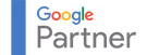 Google Partner rozetinin renkli simgesi ve 'Google Partner' yazısı.
