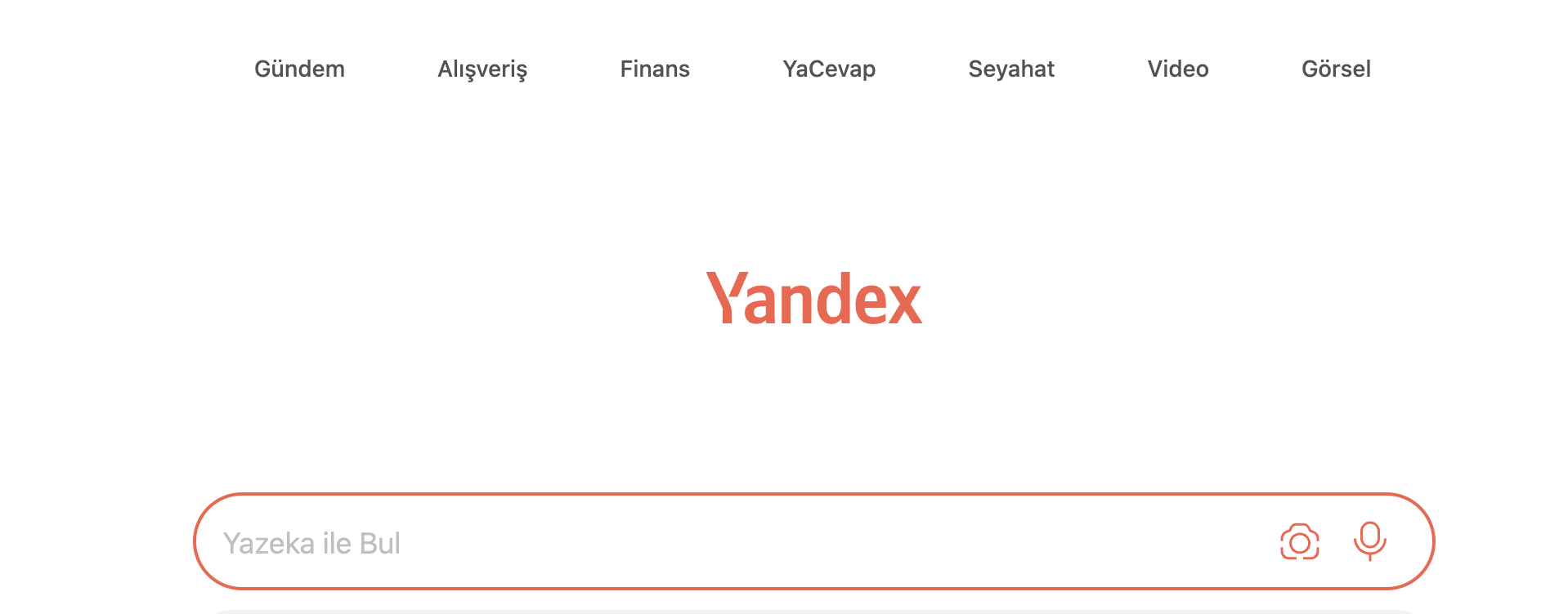 yabancı arama motoru yandex