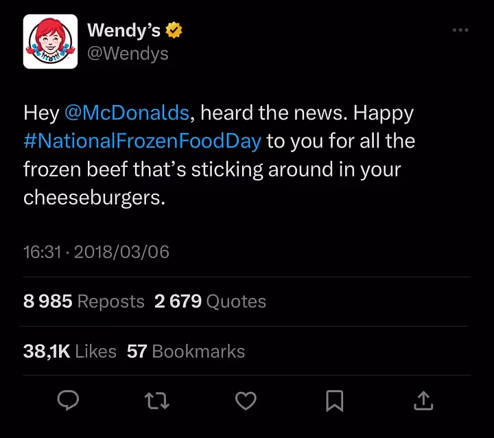 wendys başarılı pazarlama örneği