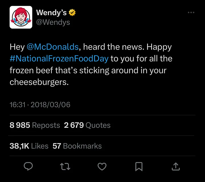 wendys başarılı pazarlama örneği