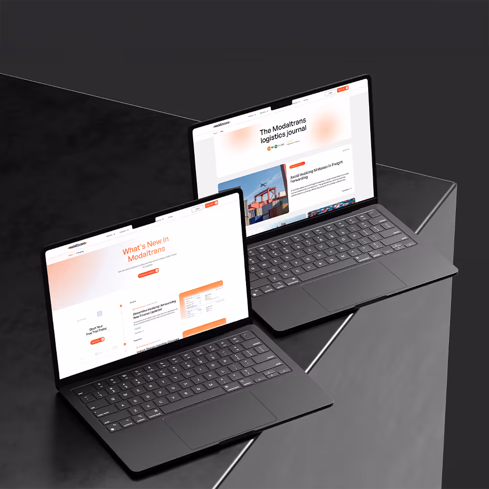 modaltrans yeni web sitesi tasarımı görselleri