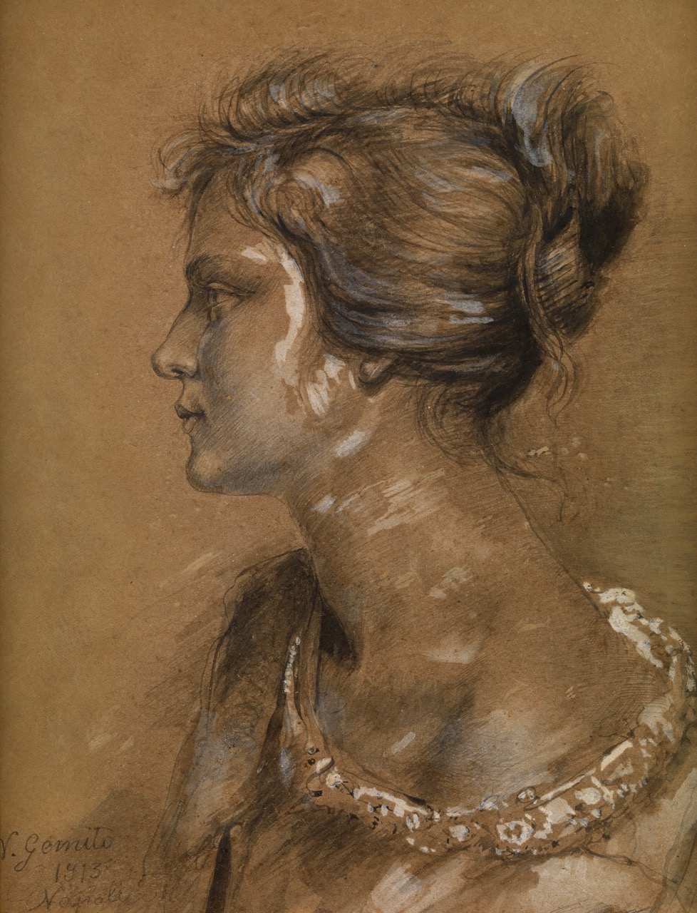 Girl in profile  1913
