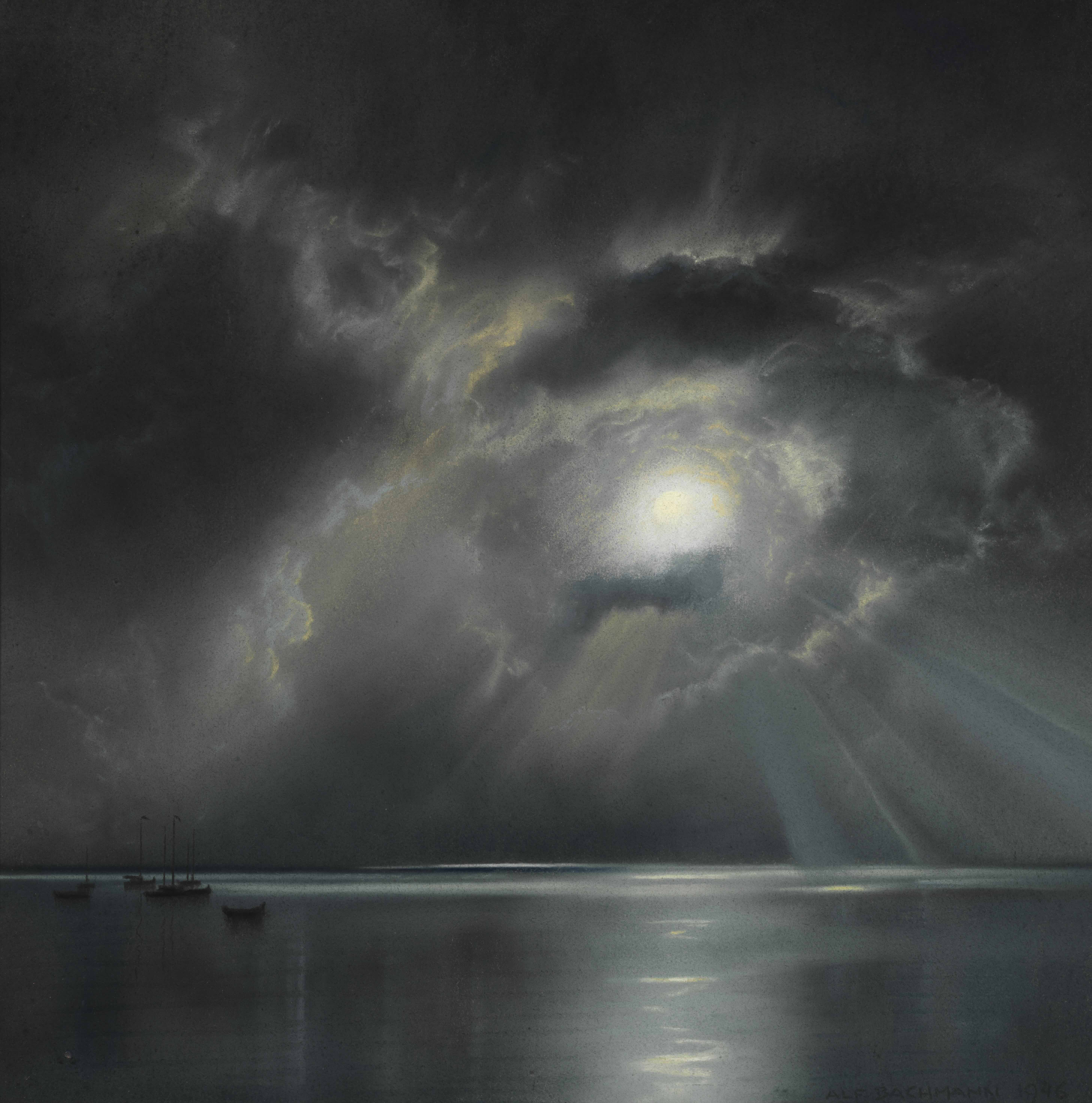 Moonlight over Starnberger See 1946