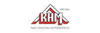 Logo von KHM Architekten und Ingenieure mit einem Dach und roten Streifen.