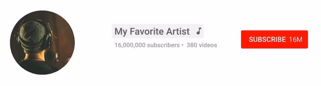 YouTube Official Artist Channel Preview