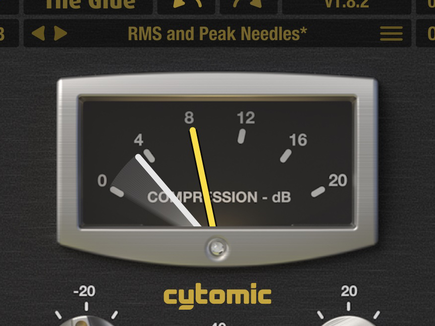 The Glue RMS and Peak VU Meter