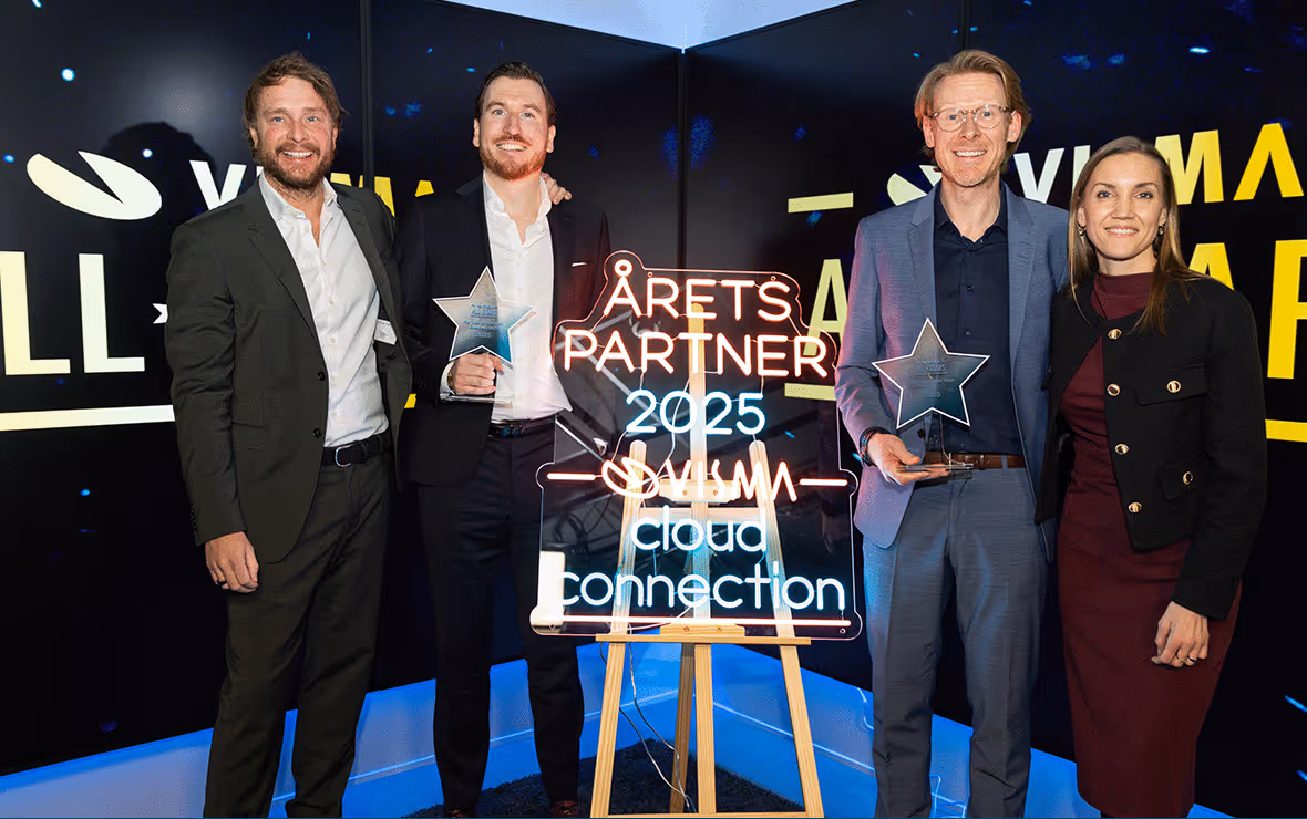 Cloud Connection är Partner of the Year 2025 till Visma Software Nordic