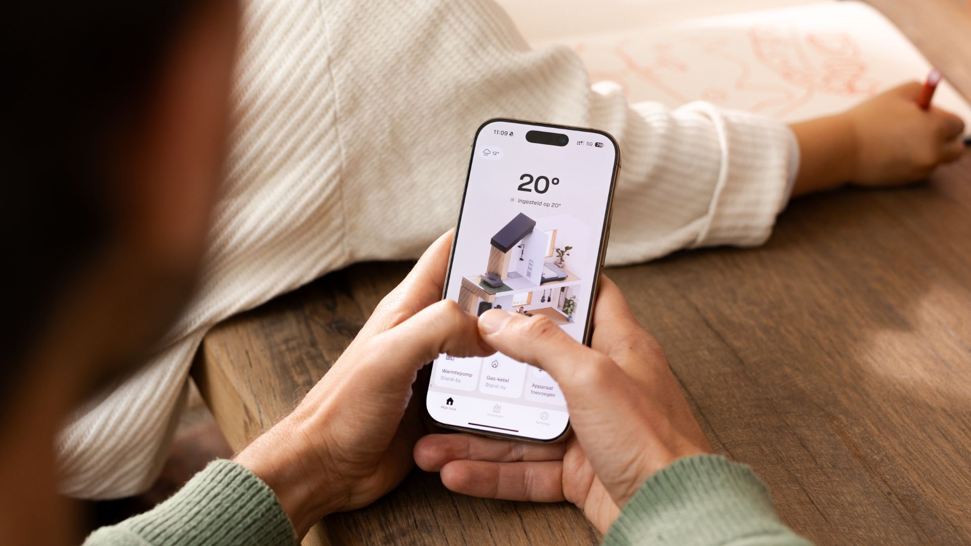 WeHeat mobiele warmtepomp app voor EenDuurzaamThuis omgeving Zwolle