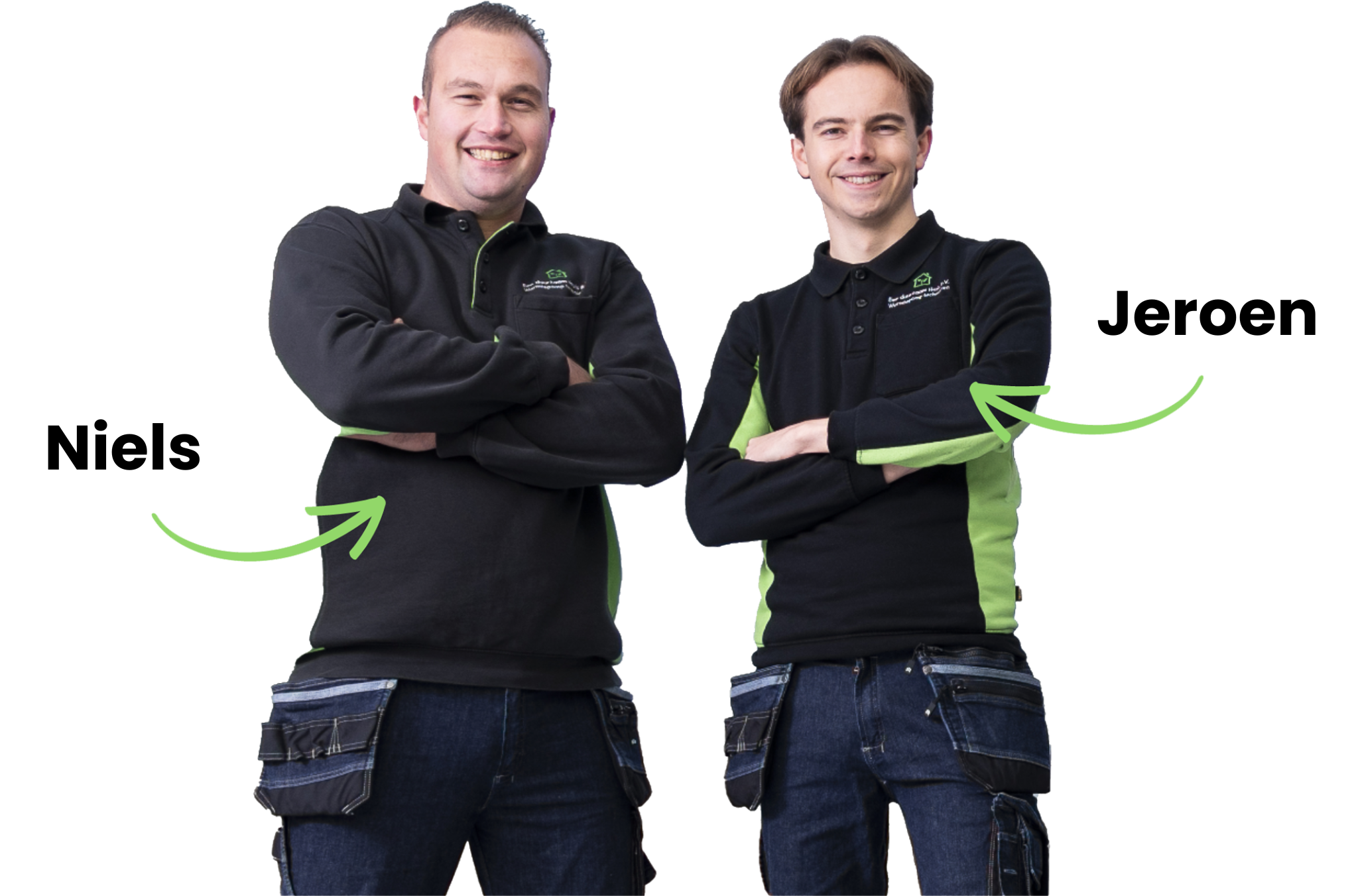 Niels en Jeroen van EenDuurzaamThuis B.V. Warmtepomp specialist in Zwolle