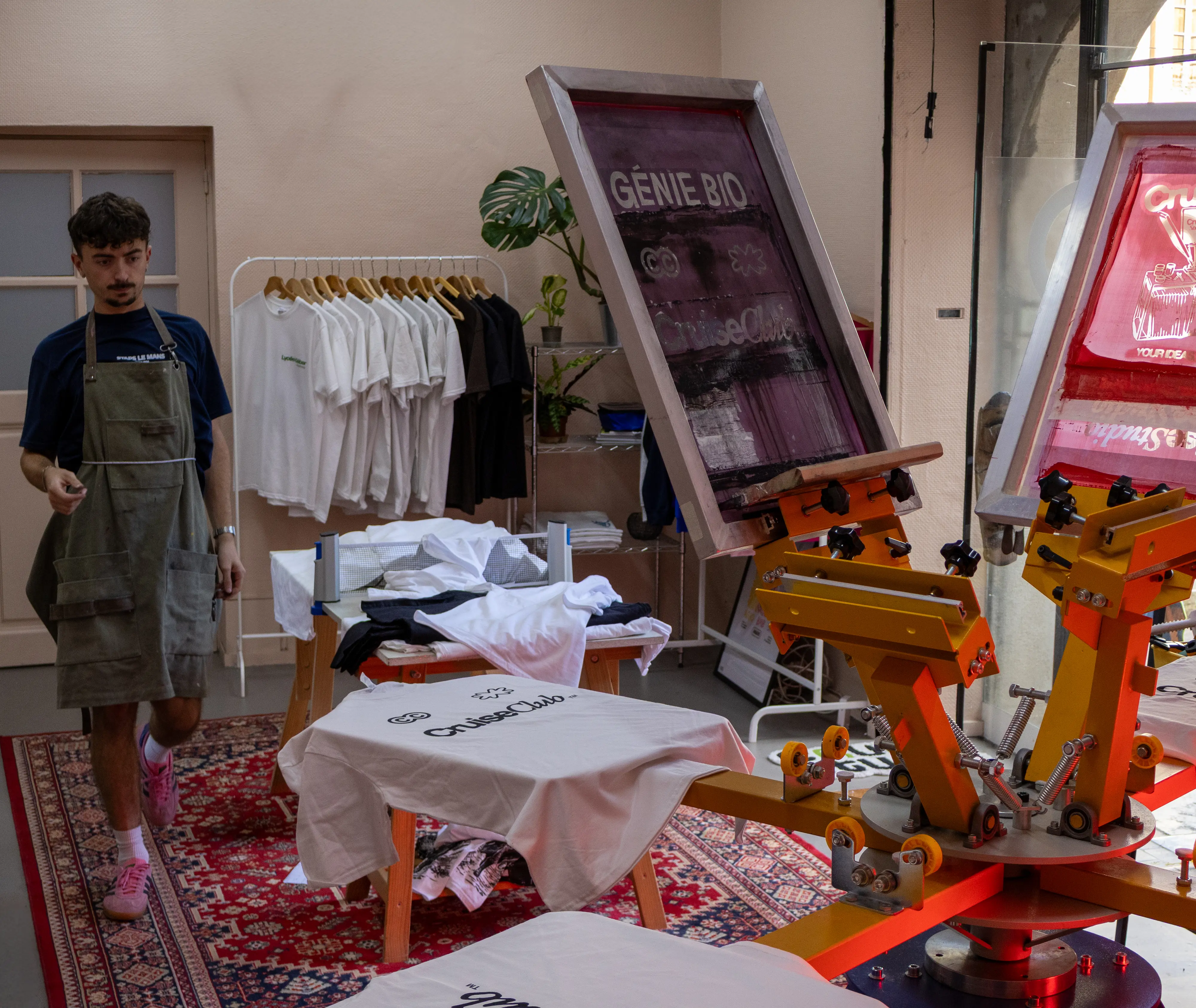 L'espace d'impression de l'atelier.