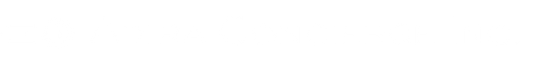 Adira Concierge Inc. logo with a sleek, minimalist black icon featuring three horizontal lines and a circular shape, followed by the company name in modern, uppercase lettering.