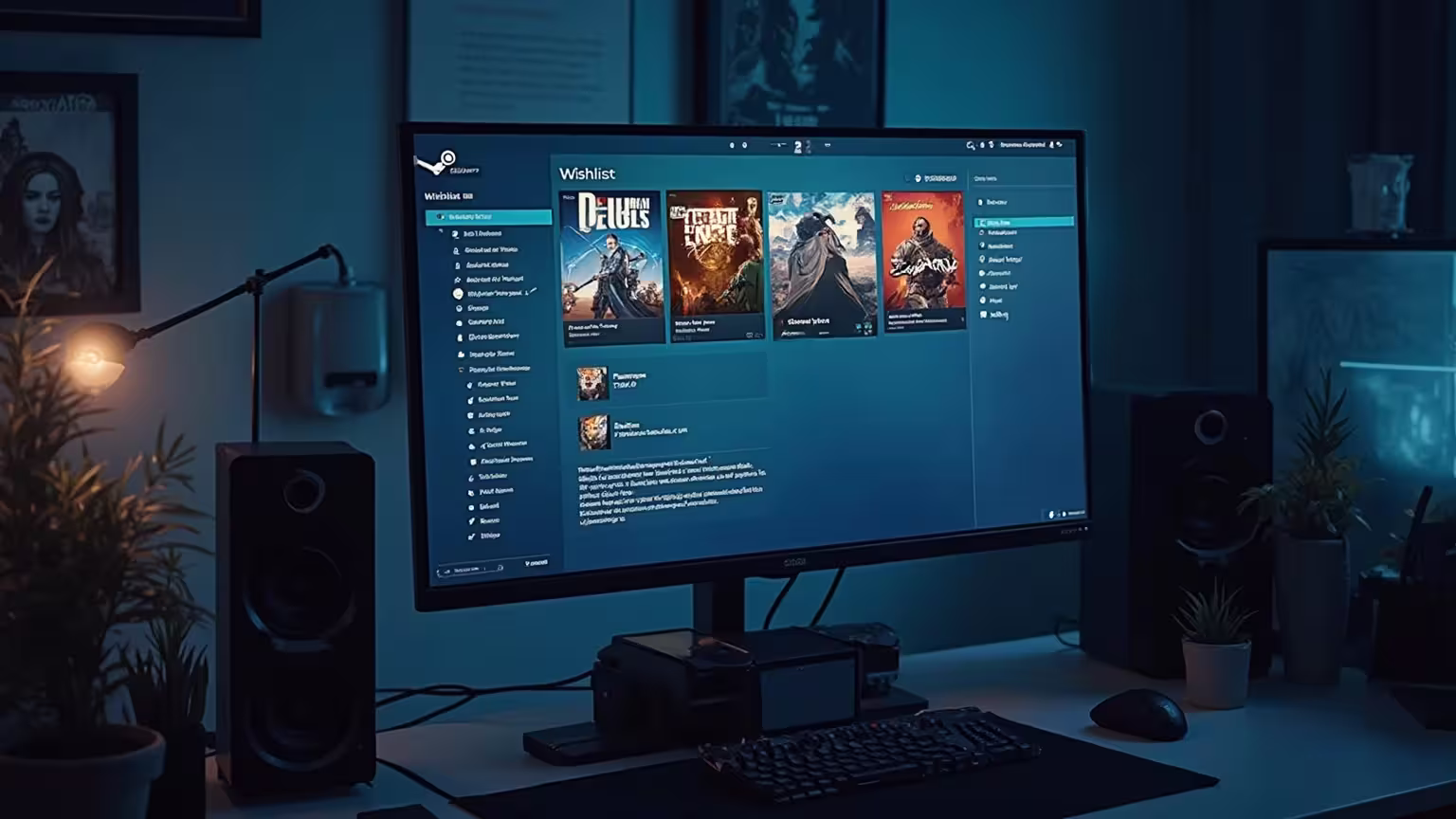 Steam Wishlist Interface