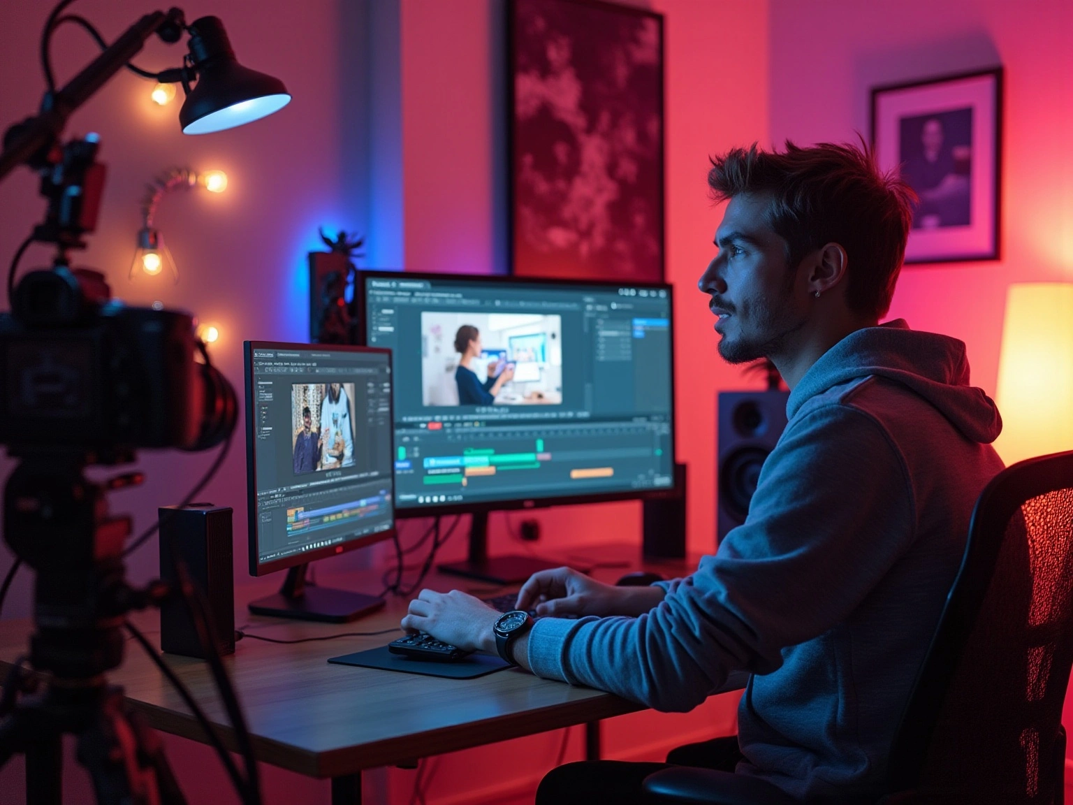 YouTuber Creating Engaging Content