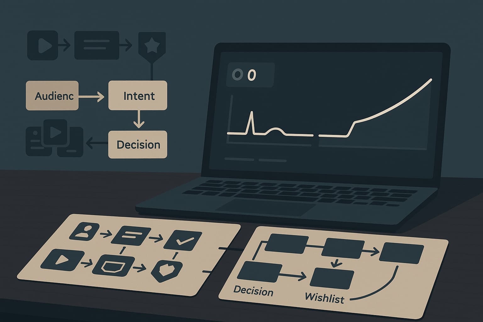 A computer screen with a graph showing a heartbeat.