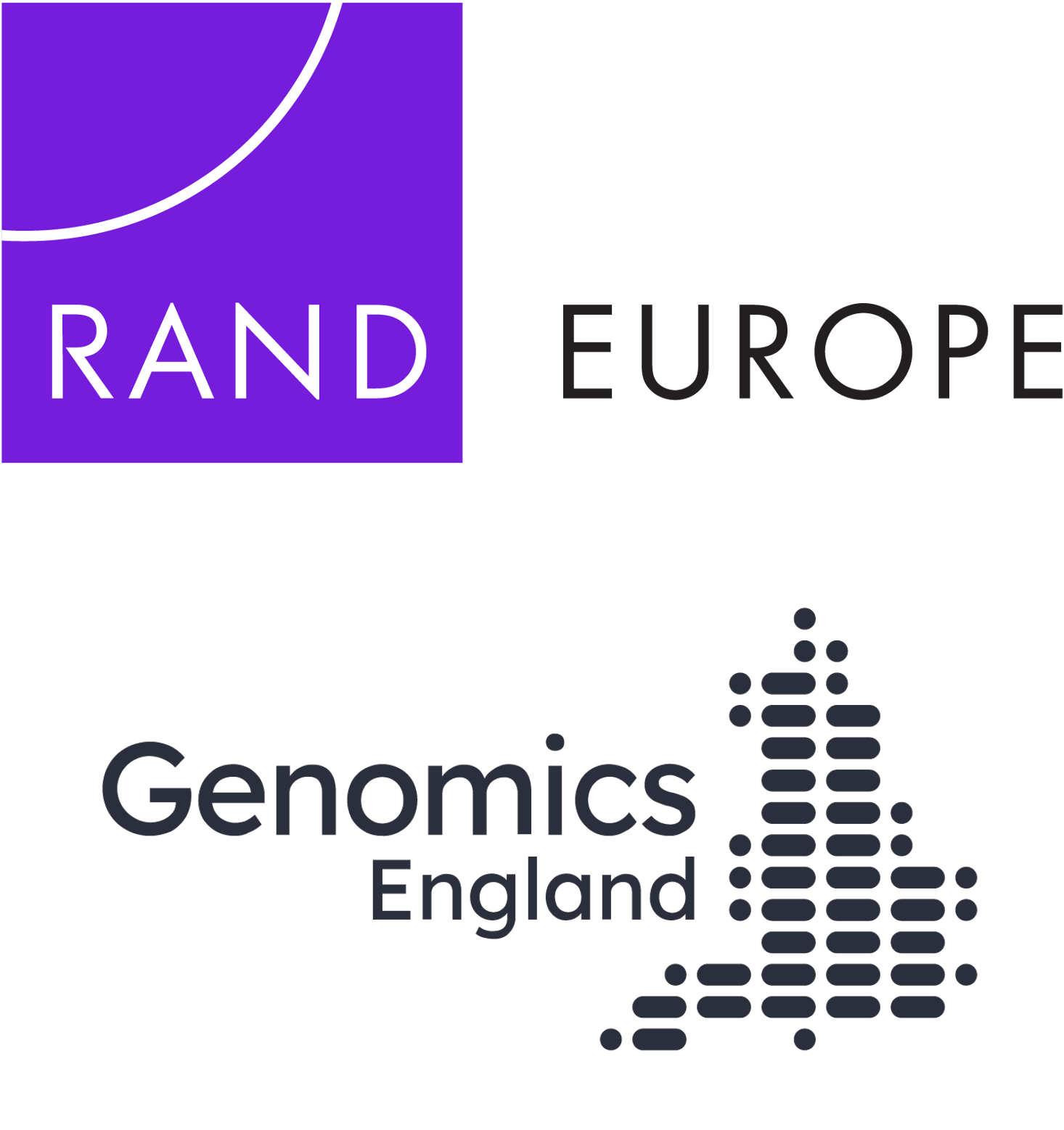 Logos for RAND Europe and Genomics England.