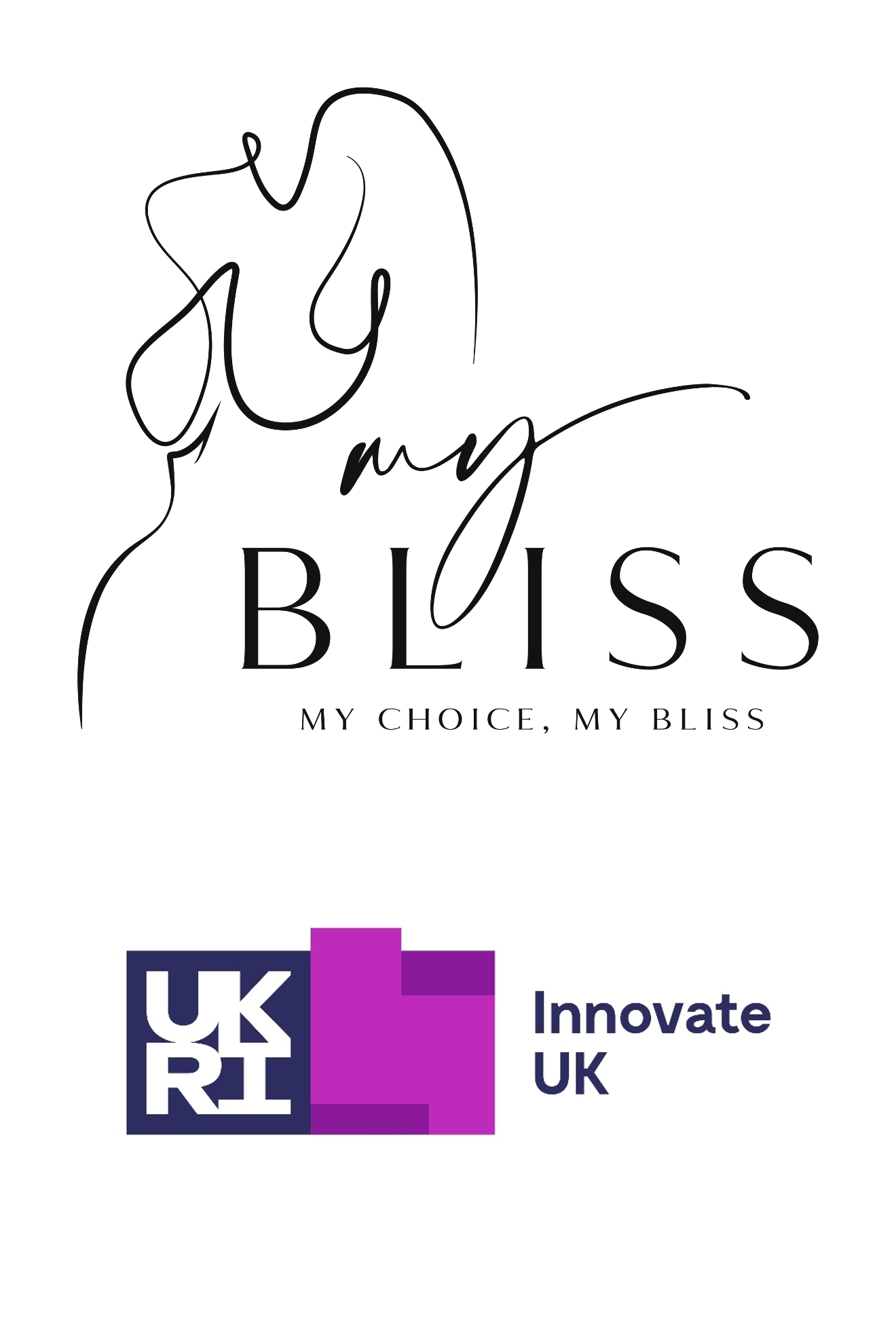 Logos for MyBliss and Innovate UK.