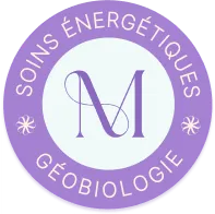 Logo violet de Muriel Attar, soins énergétiques et géobiologie