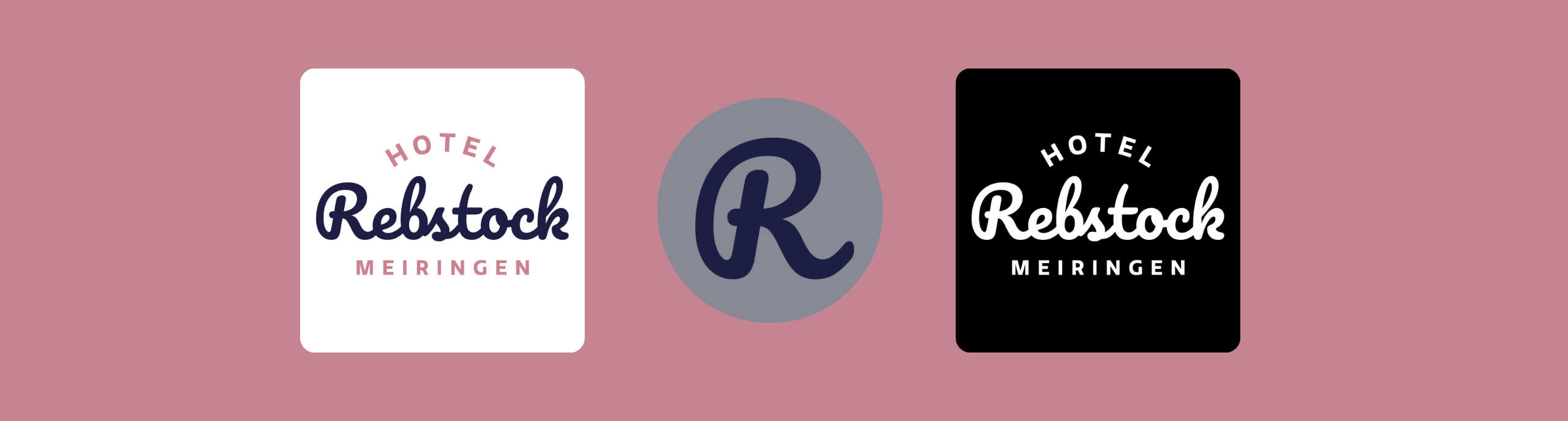 Hotel Rebstock Logo Varianten