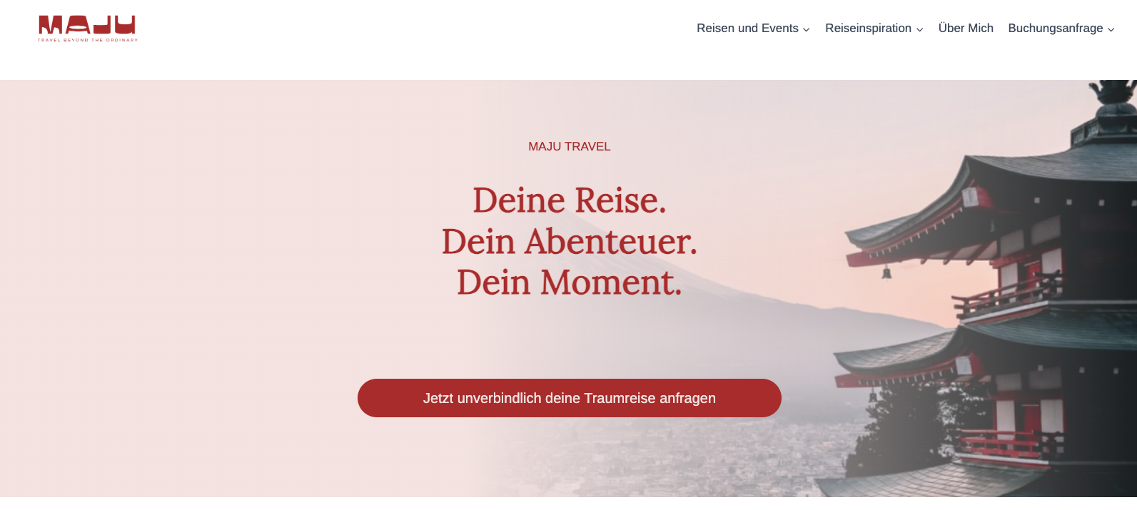 Homepage MAJU Travel