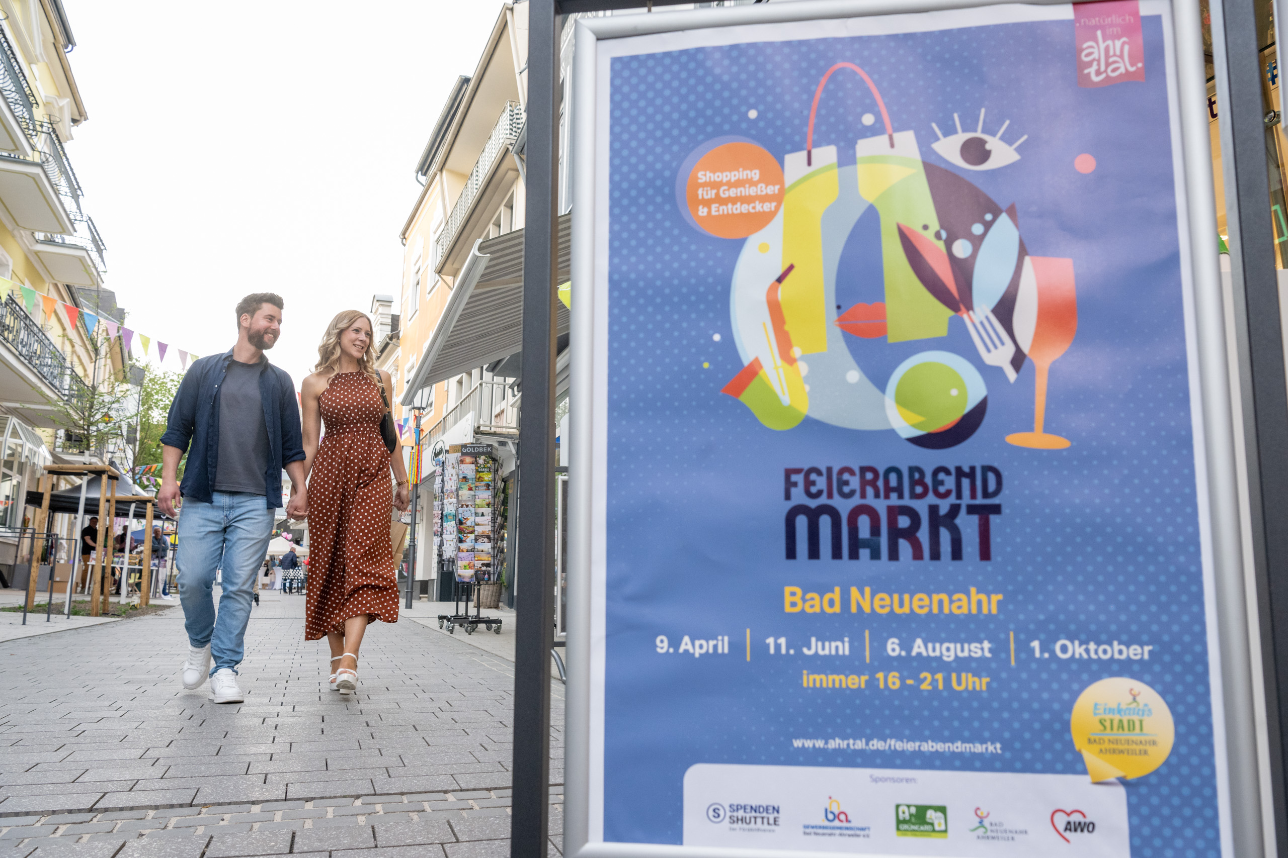 Feierabendmarkt Plakat Fussgeangerzone