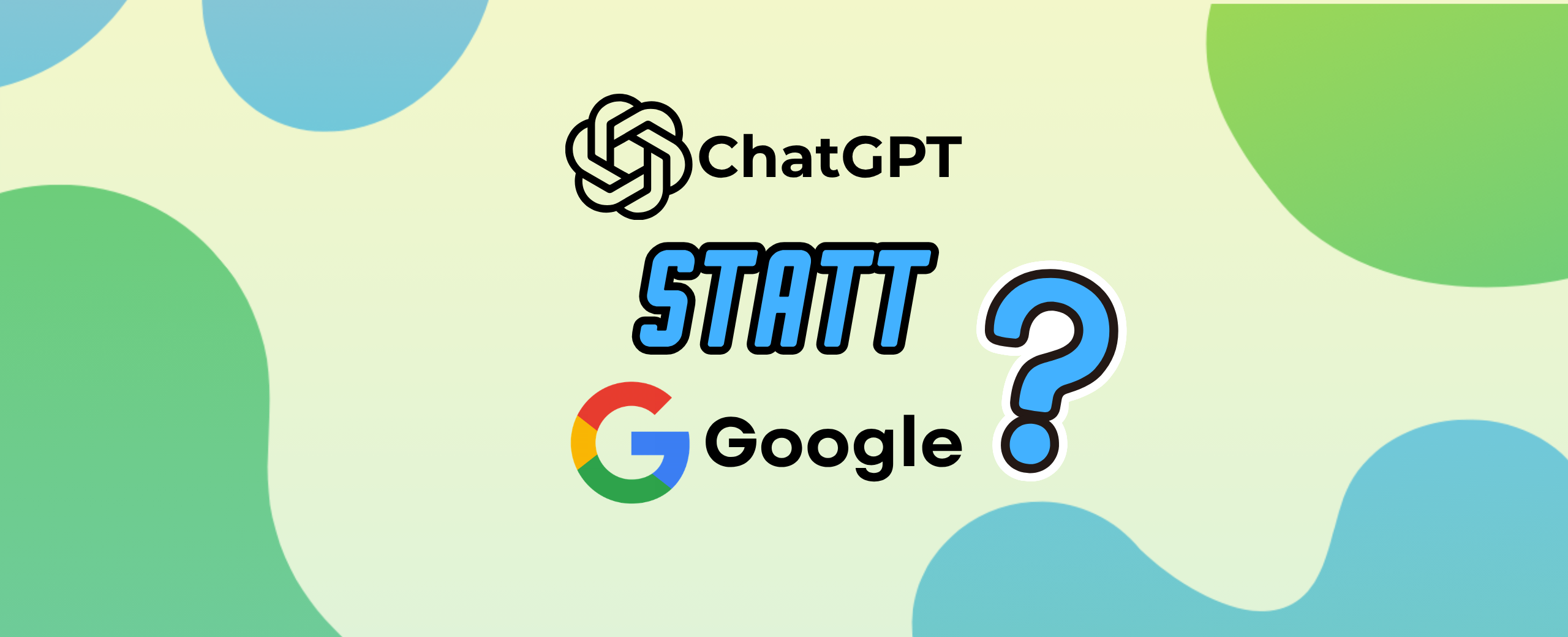 News Header Chat GPT statt Google