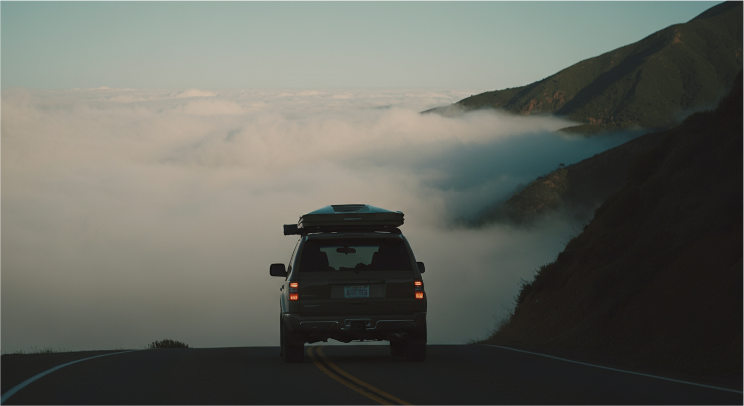 Car on road