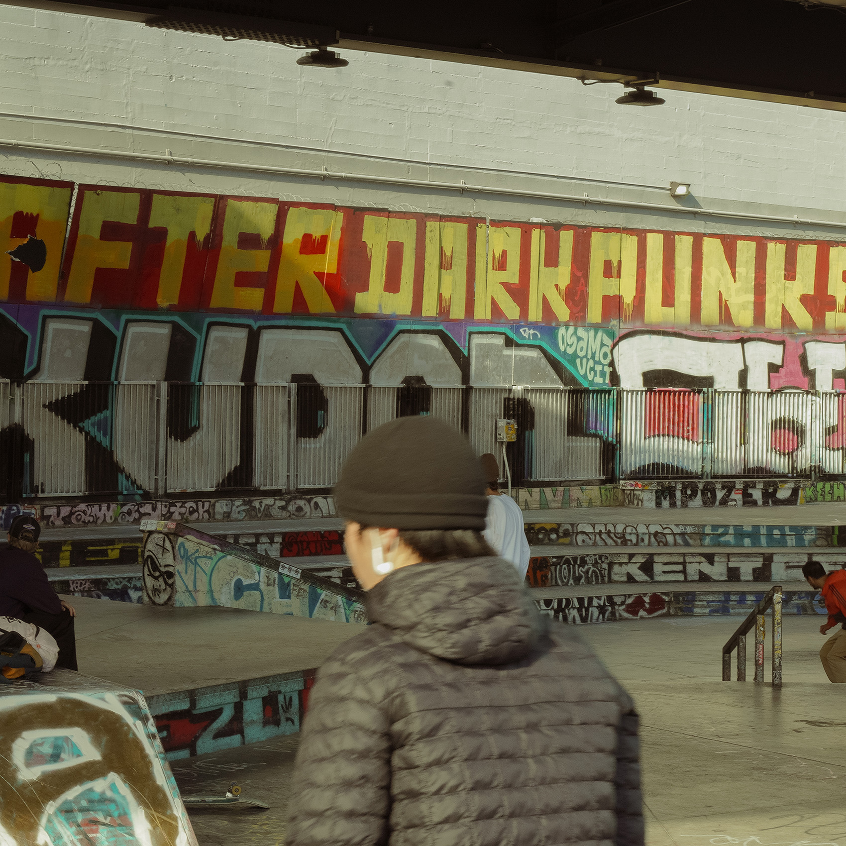 Dans un skatepark. Projet San Francisco