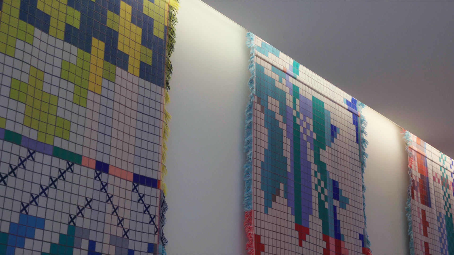 woven art installations