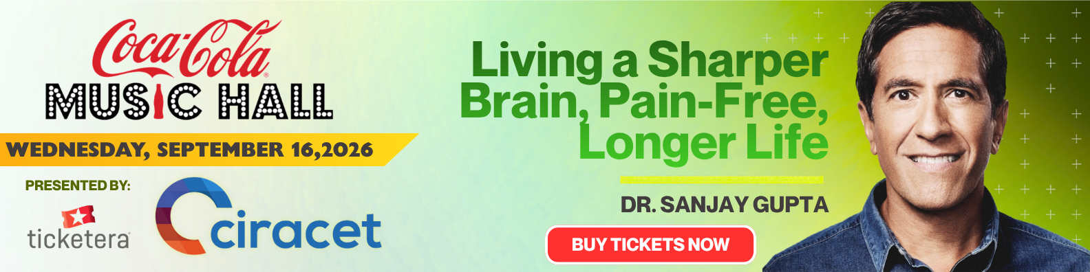 Dr. Sanjay Gupta – September 16, 2026 – Coca-Cola Music Hall