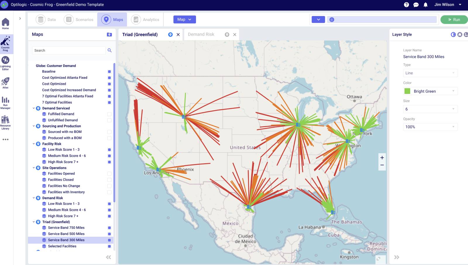 Greenfield Analysis Map