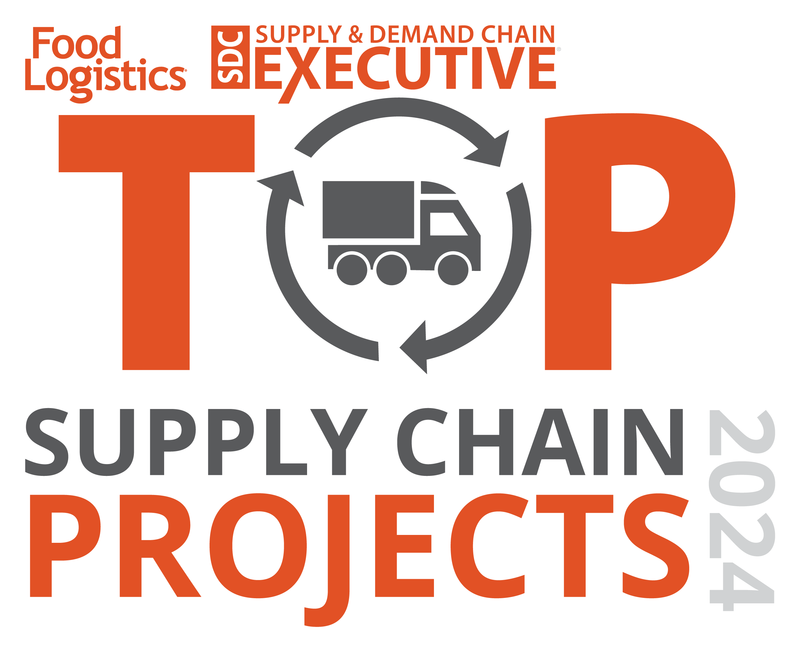 Image of Top Supply Chain Projects 2024 award from SDC Supply & Demand Chain Executive and Food Logistics

