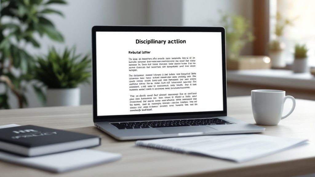 Employment Disciplinary Action Rebuttal Letter Template