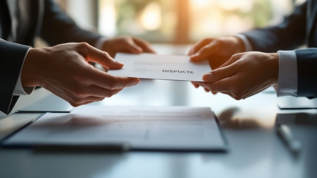 A business professional examining minimalist icons representing different types of fraud